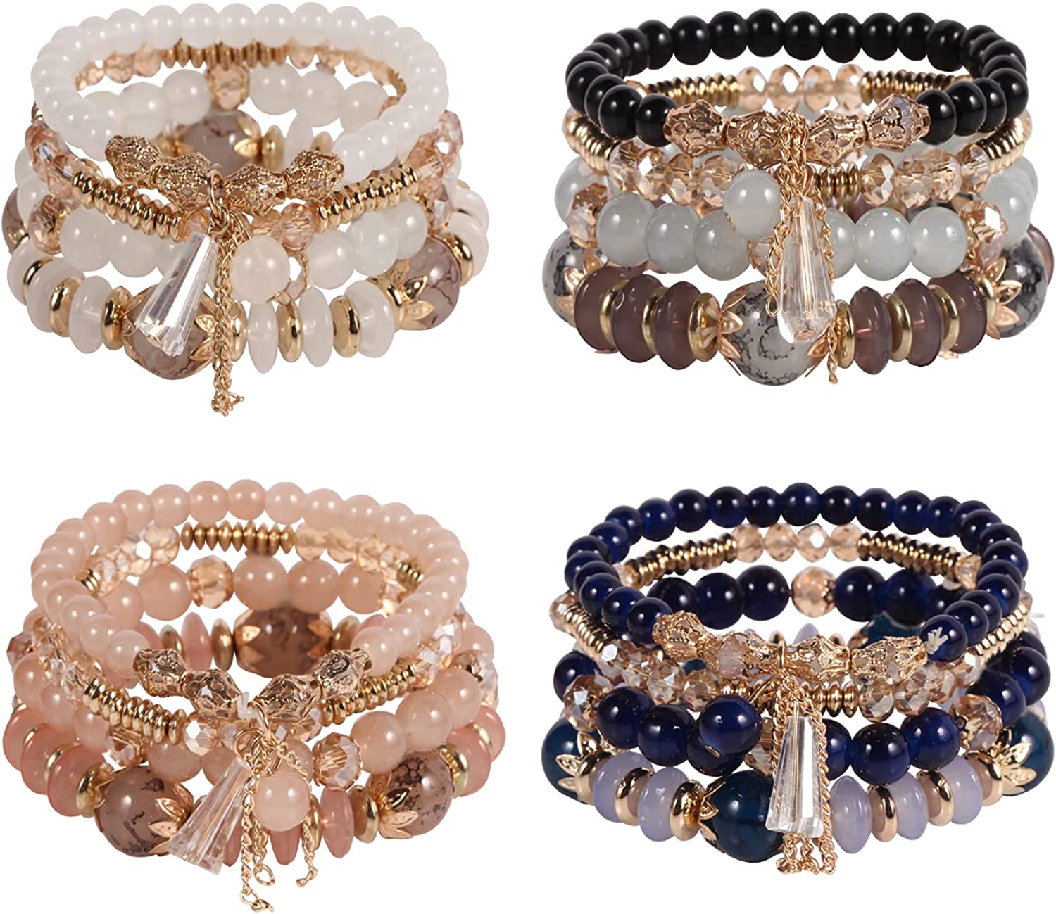230816063641807_1 Solosoya Bohemian Boho Stackable Bracelets for Women Set, Girls Stretch Multilayer Stack Beads Colorful Beaded Charm Bracelets Girl Handmade Jewelry - Image 1